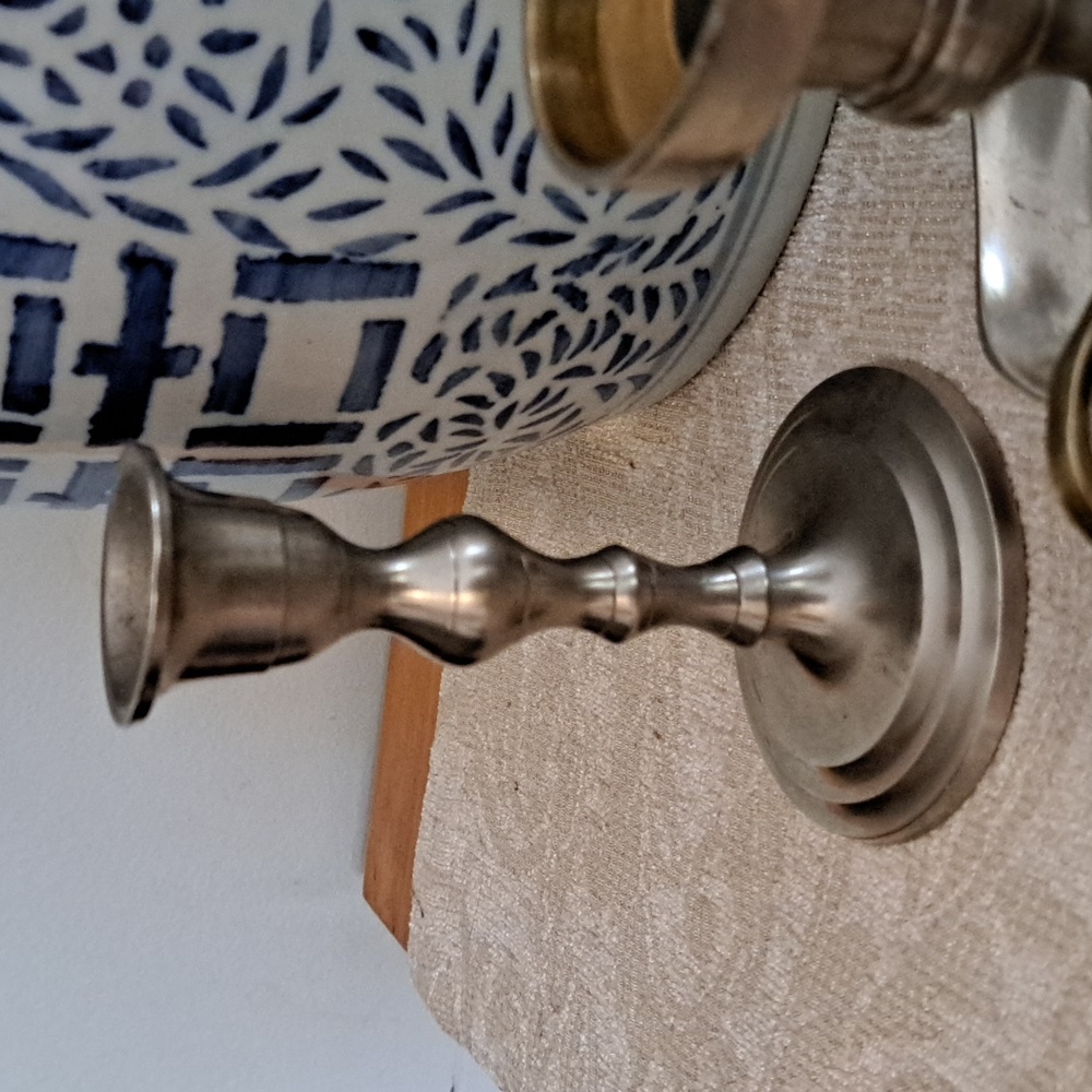 Vintage BRASS Candle Holders LOT - Picture 3 of 5